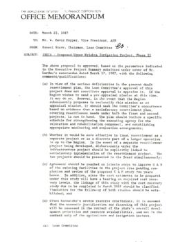 India - Second Upper Krishna Irrigation Project (02) Phase II - Loan Committee Project File