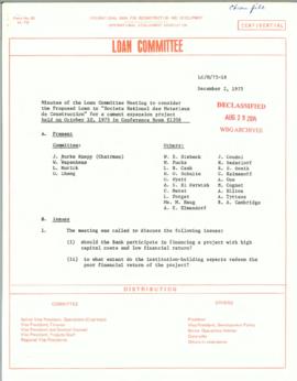 Loan Committee - Minutes - 1975