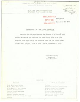 Staff Loan Committee - Meeting Minutes - 1968