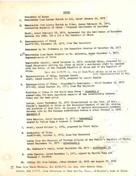 China - 1950 to 1979 - Correspondence - Lester Nurick