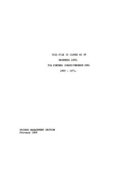 Organization - Economic Department : Status of study and document requests - Volume 2