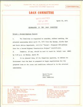 Loan Committee - 1971 - Volume 8