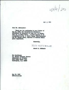 President's papers - Robert S. McNamara Chronological files - (outgoing) - Chrons 06
