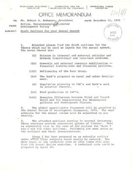 VPD - Director, Development Policy - McNamara File - December 1975 - Folder 8
