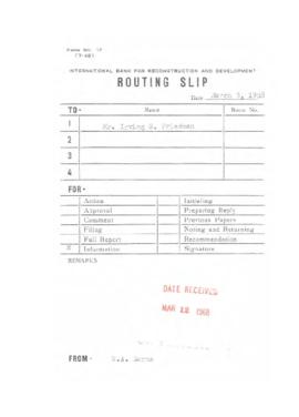 Irving Friedman UNCTAD Files: New Delhi Meeting, February 1 - March 25, 1968 - Correspondence 02 ...