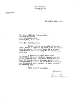 Lewis T. Preston - Chronological Records - November - December 1991 - Volume 3