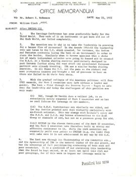 William Clark Papers - United Nations Conference on Trade and Development (UNCTAD) notes and vari...