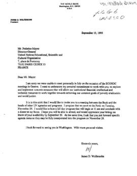 United Nations Education Scientific and Cultural Organization [UNESCO] - Correspondence - Volume 2