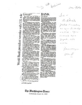 President Wolfensohn - Media Coverage and Interviews - Press Clippings - Photos - Luncheon Meetin...