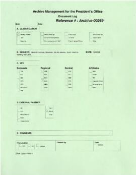 President Wolfensohn - Briefing Book for President's Meetings and Events - Marcello Alencar - Gov...