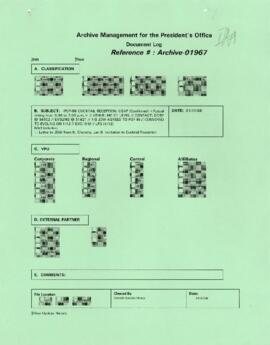 President Wolfensohn - Briefing Book for President's Meetings and Events - Cocktails - Consultati...