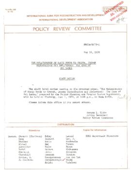 Development Policy - Policy Review Committee [PRC] - The Relationship of Basic Needs to Growth, I...