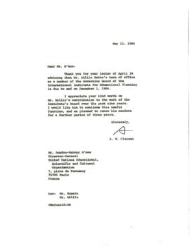 Clausen Papers - United Nations Educational, Scientific and Cultural Organization (UNESCO) - Corr...