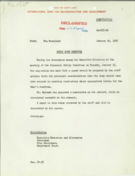 Leonard B. Rist - Loan Policy, Reserves - Correspondence - Volume 2