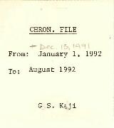 Gautam Kaji - Chronological File