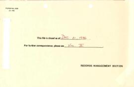 Consultative Group on International Agricultural Research [CGIAR] - 1975 / 1977 Correspondence - ...