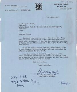 President George D. Woods Travel Records - East Africa - Volume 1 - July - September 1966