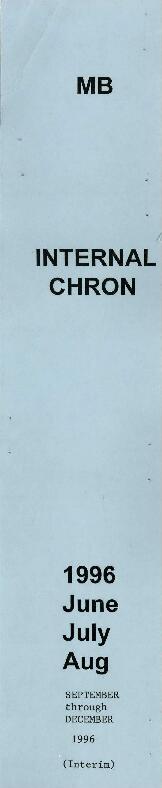 Michael Bruno - Internal Chronological - June to December 1996