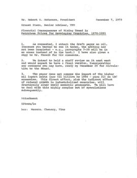 Development Policy - Commodities - Petroleum - August 1973 - December 1973