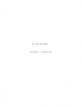 Eugene H. Rotberg - Chronological Records - Volume 03 - January - June 1970