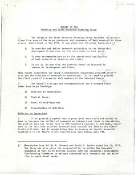 General Research Advisory Panel - Draft reports - Volume 2