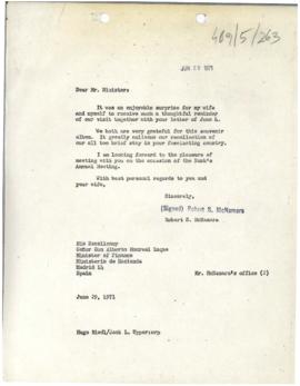 President's papers - Robert S. McNamara Chronological files - (outgoing) - Chrons 20