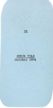 Senior Vice President Chronological Records - Ernest Stern - October 1991