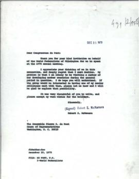 President's papers - Robert S. McNamara IPA Chronological files (outgoing) - Chrons 10