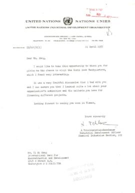 Liaison with International and other Organizations - United Nations [UN] International Labour Off...
