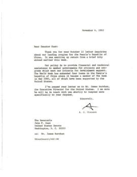 Clausen Papers - United States Congress Correspondence - Correspondence 04