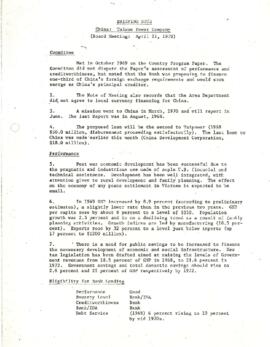 Economic Committee Papers - China - Briefing Note - Taiwan Power Company - Board Meeting