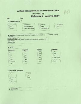 President Wolfensohn - Briefing Book for President's Meetings and Events - Nigeria - Natural Gas ...