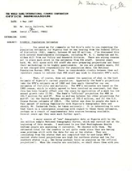 K.C. Zachariah - Incoming Correspondence - Volume 2 - 1986 - 1987