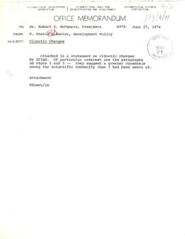 VPD - Director, Development Policy - McNamara File - June 1974 - Folder 4