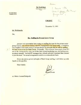 President Wolfensohn - Briefing Book for President's Meetings and Events - Luncheon Meeting - Int...