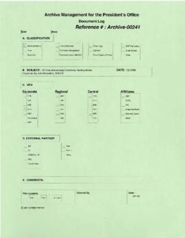 President Wolfensohn - Briefing Book for President's Meetings and Events - Ceremony - 20 Year Ann...
