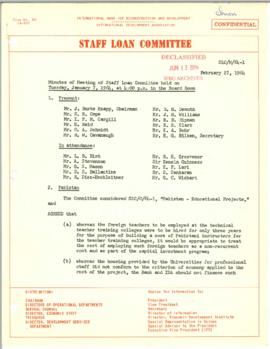 Loan Committee - Minutes - 1964