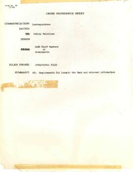 IBRD / IDA - Public Relations - General - Correspondence - 1952 - 1957