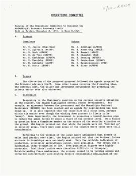 Mr. Moeen Qureshi - Operations Committee Files - Meeting Files
