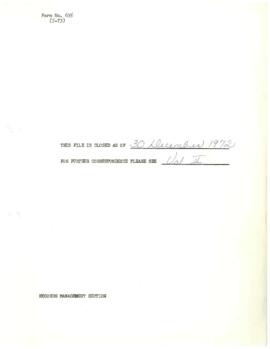 Public Utilities - Water and Sewerage - Operations Policy File - Volume 1