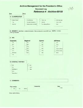 President Wolfensohn - Briefing Book for President's Meetings and Events - Gad Soen - October 18,...