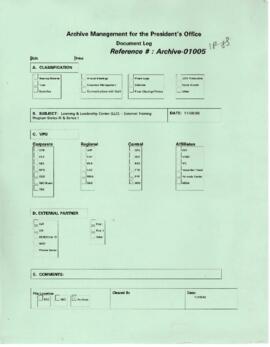 President Wolfensohn - Briefing Book for President's Meetings and Events - Corporate Management -...