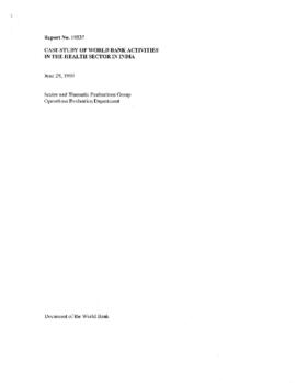 Implementation Completion Studies Audit - Case Study of World Bank Activities in the Health Secto...
