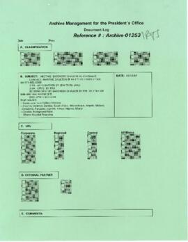President Wolfensohn - Briefing Book for President's Meetings and Events - Baroness Lynda Chalker...