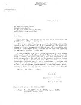 Barber Conable - Liaison Files - United States and International Agencies - Government - United S...