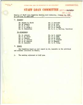 Loan Committee - Minutes - 1956