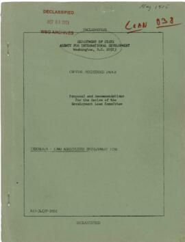 Indonesia - Transmigration Program Review - Luwu Agriculture Development Loan - Capital Assistanc...
