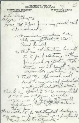 Brandt Commission - Correspondence 05