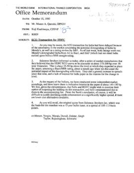 Moeen Qureshi Files - Co-financing - Expanded Co-financing Operations [ECO] - India - Correspondence