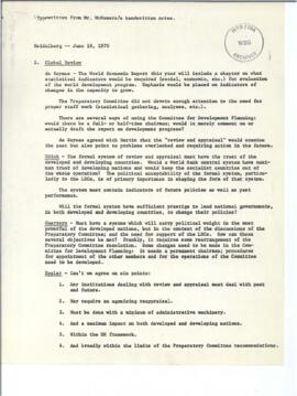 International Meeting on Development Policy, Heidelberg - Correspondence 01